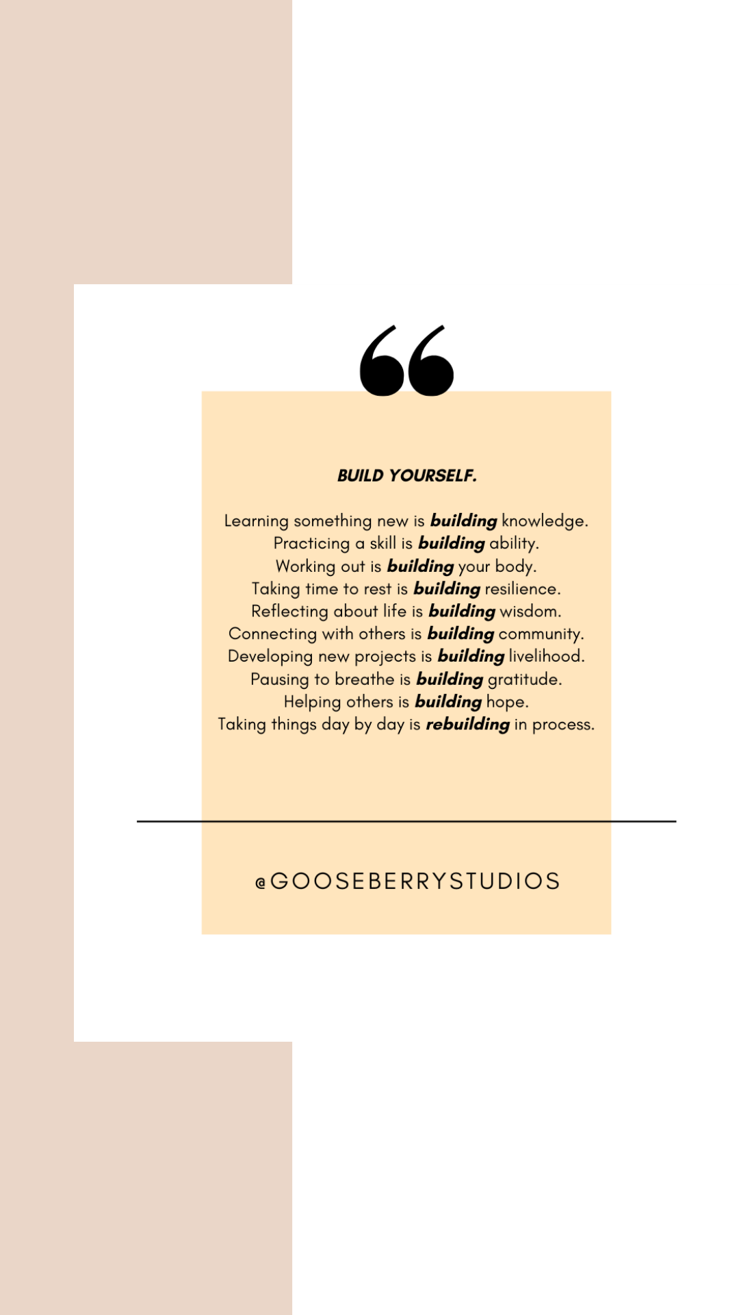 productivity tips gooseberry studios build yourself mindset